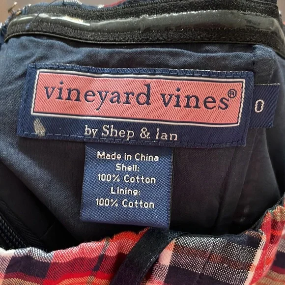 Vineyard Vines Plaid Strapless Dress - Picture 6 of 6
